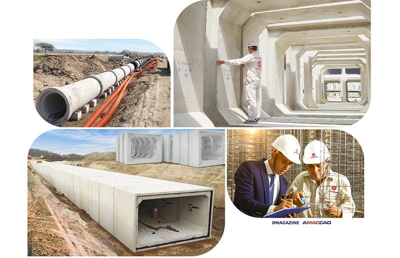 Ống địa Kỹ Thuật Sản Xuất Bằng Công Nghệ Tiên Tiến được lắp đặt cho hệ thống thoát nước dưới nền đường cao tốc, góp phần đảm bảo sự bền vững và an toàn.